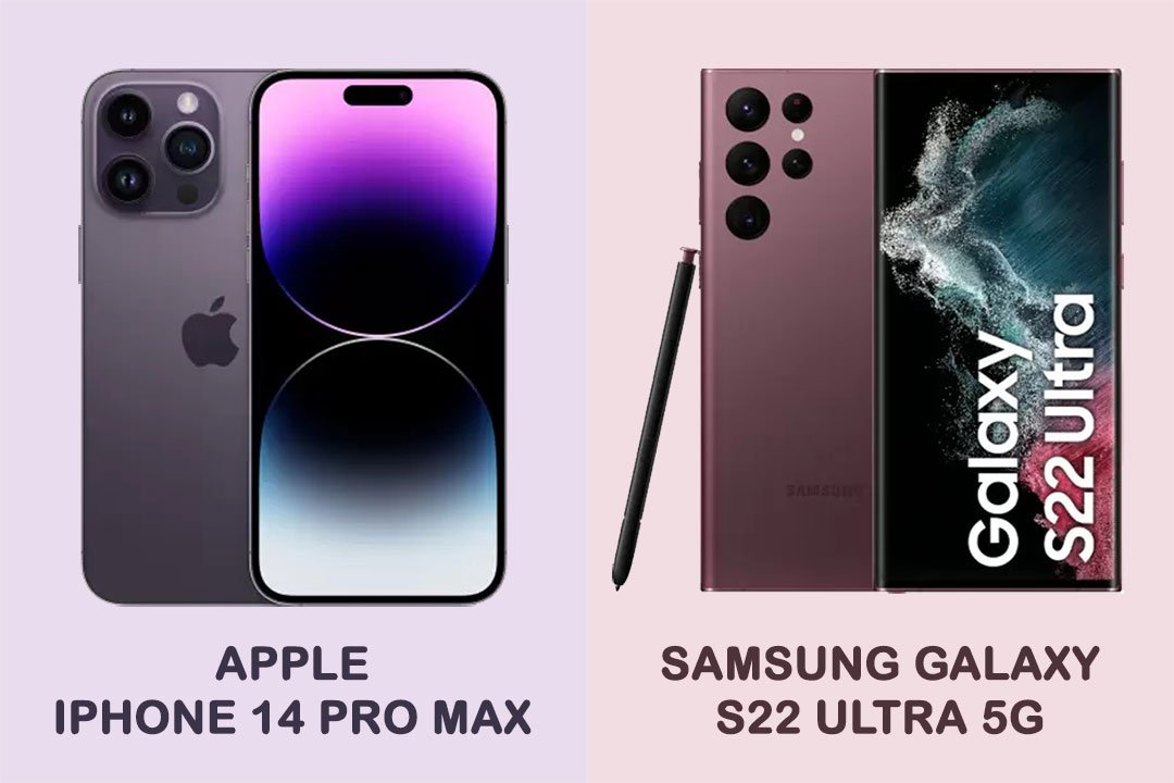 Apple iphone 14 Pro Max vs Samsung  Galaxy s22 Ultra 5g 